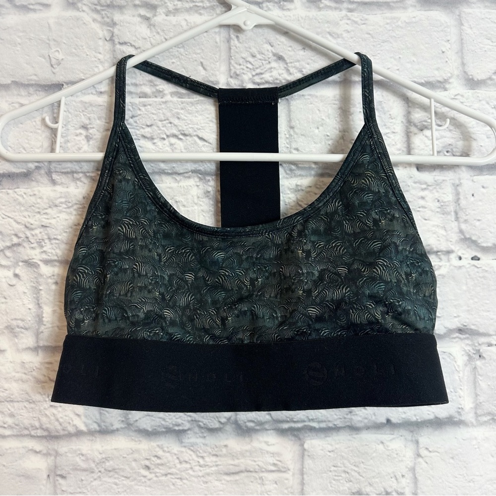 Noli Elastic Y Strap Zebra Sports Bra